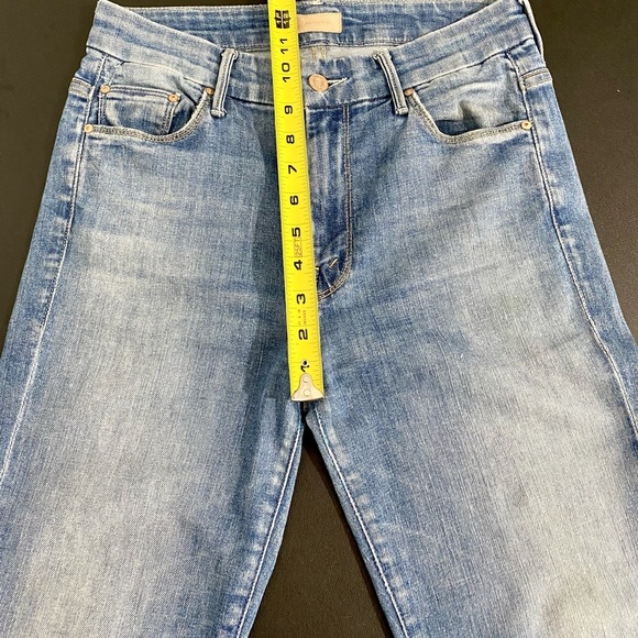 MOTHER Looker Size 27 Jeans High Waist Ankle Fray - Picture 6 of 16